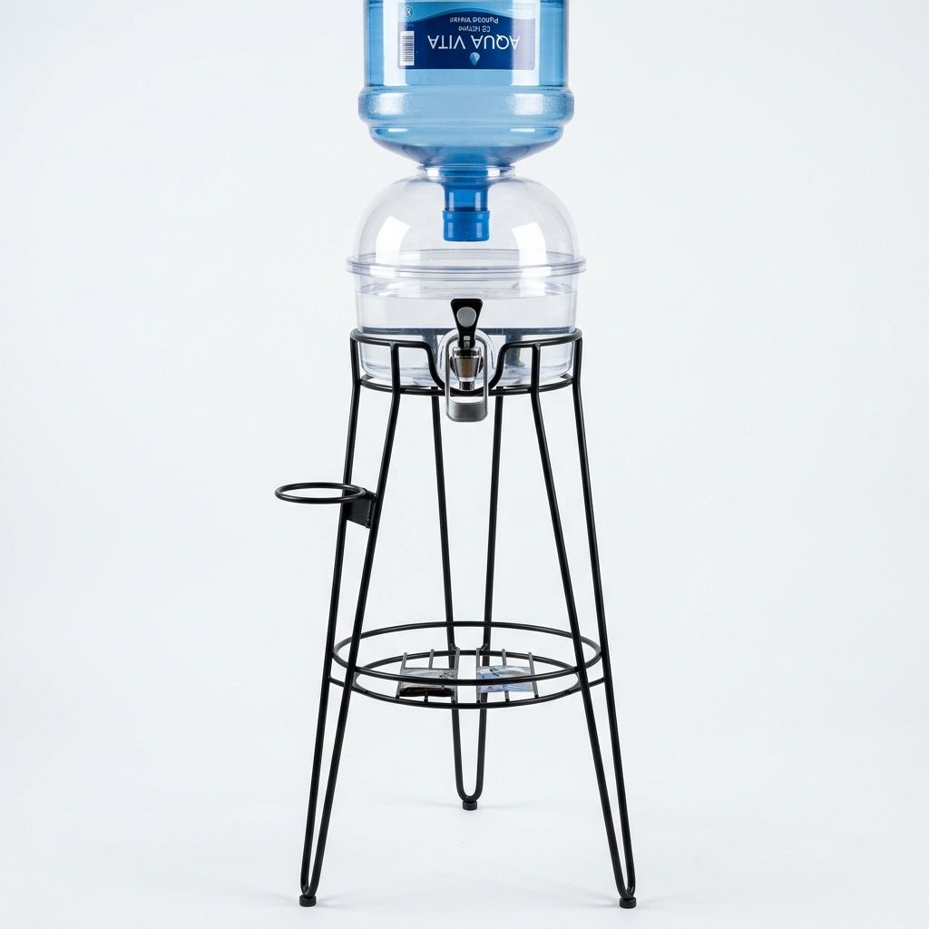 Sturdy Metal Stand for 20L Water Cans and Dispensers